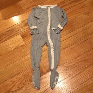 KicKee Pants footie outfit light blue baby girl size 6-9mo